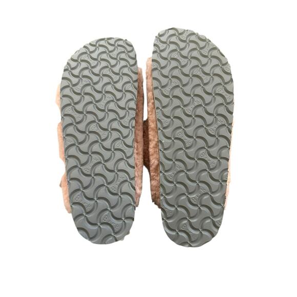 Birkenstock Papillio Sandals Teddy Pink Arizona Big Buckle Shearling EU 40/US 9 - Picture 7 of 9